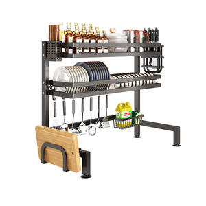 Escurridor de platos multifuncional de acero inoxidable Najie para fregadero de cocina, tamaño L - Product Image 5