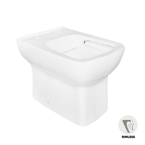 Inodoro sin borde para montaje en pared con sifón integrado para baños modernos - Product Image 3