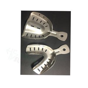 Plateau autoclavable en acier inoxydable pour empreintes dentaires de bonne qualité Plateau pour dents d'hygiène buccale - Product Image 1