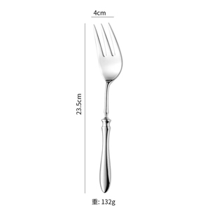 Cuchara para servir de acero inoxidable DF1163, con forma de pétalo de flor, pulida, 19.5 cm, duradera - Product Image 6