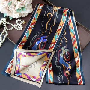 Offre Spéciale Cloud Design Dunhuang <span class=keywords><strong>Soie</strong></span> Charmeuse Foulards Écharpe <span class=keywords><strong>100</strong></span>% <span class=keywords><strong>Soie</strong></span> 150cm * 16cm Impression Numérique pour Décoration Cadeaux Femmes - Product Image 6
