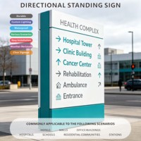 Panneaux de signalisation directionnelle LED personnalisés, multicolores, pour centres commerciaux, bureaux, propriétés et parcs industriels