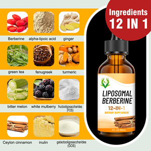 Complexe Liposomal de Berbérine 12-en-1 en Gouttes Liquides avec Prébiotiques pour l'Équilibre Métabolique et la Santé Digestive – Complément Liquide - Product Image 4