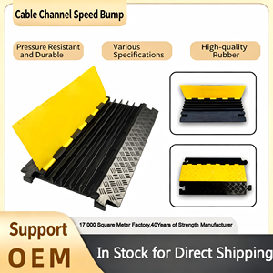 Protector de Cables para Tráfico, Ranura de Goma PVC para Cables, <span class=keywords><strong>Reductor</strong></span> de Velocidad, Placa de Presión, <span class=keywords><strong>Reductor</strong></span> de Goma para Cables - Product Image 1