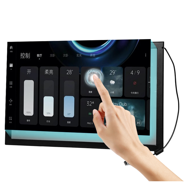 USB Interface Used & New 32 43 49 55 65 75 Inch IR Touch Screen Panel Frame Overlay Touch Screen Overlay