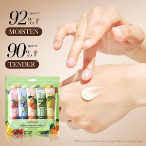 Coffret Cadeau Crème Mains Botanique aux Fruits FAYANKOU Marque Privée OEM – Acide Hyaluronique Hydratant, Blanchissant et Nourrissant - Product Image 3