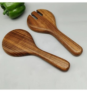 Set di utensili da <span class=keywords><strong>cucina</strong></span> in legno massello-insalata cucchiaio forchetta per cucinare e servire Love Wood Collection - Product Image 3