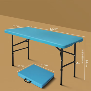 Đồ Nội Thất Ngoài Trời 1.22M Gấp Nhựa Bảng Đồ Nội Thất Sân Vườn Các Sự Kiện Cắm Trại Dã Ngoại 4ft Di Động Bảng Và Ghế Đặt - Product Image 5