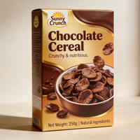 Boîte en papier chocolatée personnalisée, pliable, pour l'emballage alimentaire, bonbons, biscuits, snacks, vente au détail