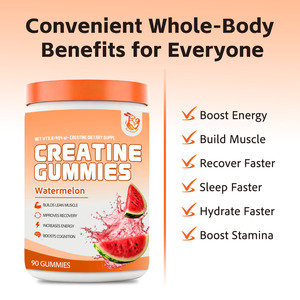 Factory Supply <b>Creatine</b> <b>Monohydrate</b> Gummies Gym Enthusiast Energy & Cognitive Boost OEM 90 Count Clean Formula - Product Image 4