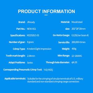 JRready NEW-AS1 <span class=keywords><strong>ASF1</strong></span> M22520/1-01 + ST5142 instalar herramienta de eliminación de M81969 DRK12B DRK16B DRK20B DAK12B DAK16B DAK20B - Product Image 4