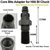 Adaptateur fileté pour foret diamanté (DD-BL vers DD-BS) DD160E DD200 DD250E DD350 Adaptateur HILTI pour machine à forer Hilti