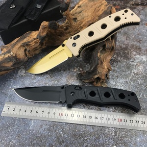 Cuchillo Plegable de Supervivencia OEM DIY para Exteriores, Mango G10, Hoja 9Cr18Mov, 275, 60HRC, para Caza y Camping - Product Image 2