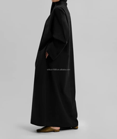 Robe longue maxi décontractée et modeste Willson, respirante, style abaya musulmane, vêtement islamique pour femme