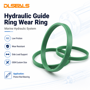 Anillo Guía <span class=keywords><strong>y</strong></span> Anillo de Desgaste Dlseals PEEK PTFE para Cilindro Hidráulico Marino de Cubierta, Resistente a la Corrosión del Agua de Mar, Personalizado - Product Image 2