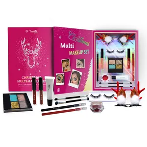 Conjuntos de maquiagem para meninas e iniciantes, conjunto de cosméticos feminino para sombra, conjunto completo de maquiagem real para crianças