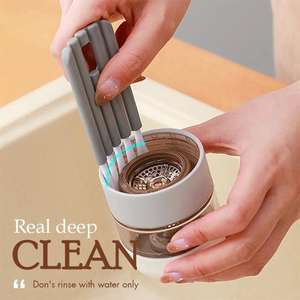 <b>Mini</b> Crevice Cleaning Brush Small Curved Computer Keyboard Cleaner Flexible Window Water <b>Bottle</b> Cup - Product Image 3