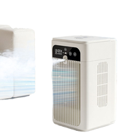 Nouveau climatiseur portable USB et à piles pour voiture, mini-refroidisseur personnel à évaporation ABS à 3 vitesses avec lumière nocturne