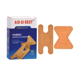 Esnek kumaş steril <span class=keywords><strong>Knuckle</strong></span> parmak yapışkan bandajlar şerit lateks içermeyen ilk yardım parmak ucu alçı ilk yardım bandı - Product Image 1