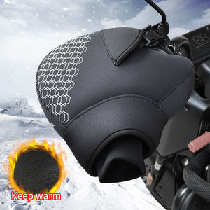 Logotipo personalizado <span class=keywords><strong>neopreno</strong></span> invierno mano cálida motocicleta manillar cubierta Muff Mitt guante Manopla con tira reflectante para exteriores - Product Image 2