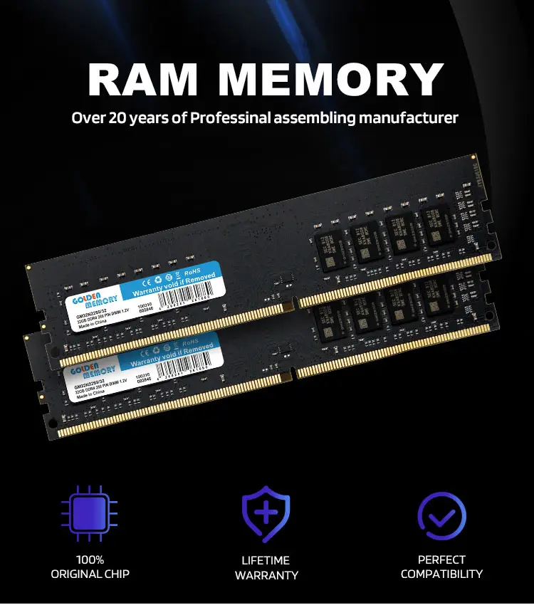 คุณภาพสูง RGB LED DDR4 RAM 16 Gb Ram Ddr4 3200 Mhz สำหรับเกม