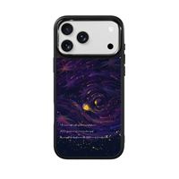 Coque de téléphone AG Feeling Black Edge avec motif de baleine dorée pour iPhone 17, 17 Pro Max, 16 Pro, 15 – Coque magnétique