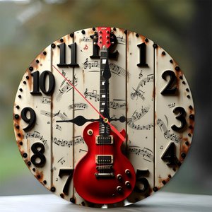 Round Wooden Wall <b>Clock</b> 25x25cm Eco Friendly Solid Wood Minimalist Living Room <b>Bedroom</b> Decor - Product Image 1