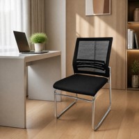 Chaise de bureau ergonomique avec dossier en tissu pour la réception des visiteurs et les salles de conférence, pour l'approvisionnement transfrontalier