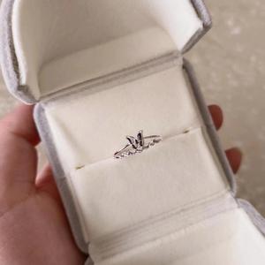 Joyería barata para mujer 925 anillo amor moda diamante boda fiesta anillo mujer joyería <span class=keywords><strong>de</strong></span> plata - Product Image 6