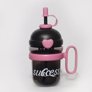 Vaso de Té de Frutas con Pajita, Diseño Arcoíris Adorable, Gran Capacidad, Famoso en Internet, Minimalismo Moderno, de Alta Gama - Product Image 5