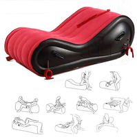 Canapé gonflable auto-gonflant en PVC floqué, design moderne pour l'extérieur, marque personnalisée, modèle de canapé pneumatique, incontournable pour la relaxation