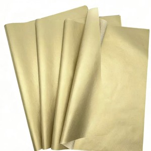 Customized Golden Color Tissue <b>Wrapping</b> <b>Paper</b> With Company Logo - Product Image 2