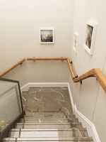 Main courante d'escalier de villa en alliage d'aluminium, montage mural DIY, antidérapante, effet bois, moderne, garantie 1 an, 1,5 kg