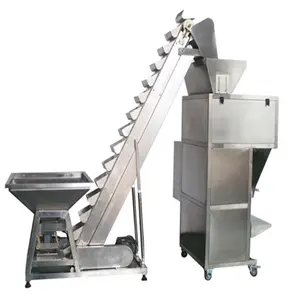 Semi automatic coffee bean and nut weighing and filling machine