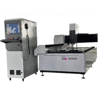 Machine de traitement du verre CNC nouvelle condition ligne droite bordure forage fraisage polissage centre de travail pour pompe de construction