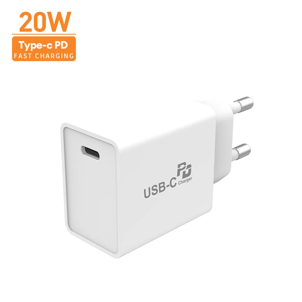 20W USB PD Power Adapter Fast Charging Smartphone Charger for Apple iPhone 12 Mobile