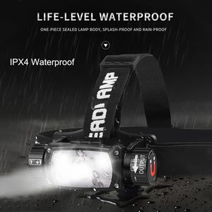 800 Lumen LED USB-C Rechargeable Sensing Headlamp Flashlight With Magnetic <b>Work</b> Head <b>Light</b> for Camping Running Riding - Product Image 5