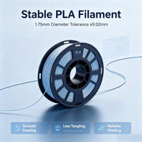 Filament d'imprimante 3D PLA couleur unie 1,75 mm, bobine de 1 kg, teinte vive sans décoloration, impression fluide pour imprimante FDM, vente en gros