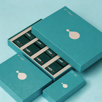 Boîte personnalisée avec couvercle et base en papier, boîte cadeau de thé haut de gamme avec couvercle, boîte d'emballage rigide personnalisée avec logo pour emballage cadeau