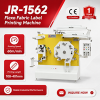 Imprimante d'étiquettes textiles Flexo JR-1562, machine d'impression automatique de rubans pour vêtements, pour étiquettes d'entretien en nylon et taffetas