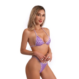 Woman Sportswear Luxury Sequins Shiny <strong>Bikini</strong> Sets Swimwear Beachwear Luxury Custom Suit Swimsuits - Product Image 1