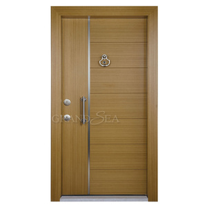 Cửa ra vào bọc thép bên ngoài bằng nhôm hiện đại với bảo vệ bảng khắc an ninh chống đạn - Product Image 6