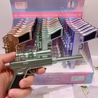 Pulpen Gel dengan Lampu LED Strip Senter Hadiah Anak-Anak Tinta Biru Ujung 0.5mm Plastik