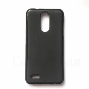 Üretici toptan mat TPU durumlarda yumuşak buzlu arka kapak silikon cep telefonu kılıfı LG K8 2017 siyah