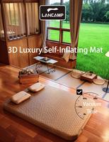 Matelas de camping gonflable automatique en TPU avec pompe intégrée, matelas de couchage portable de haute qualité pour l'extérieur