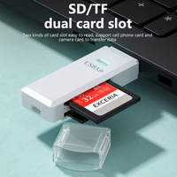 2 en 1 TF tarjeta SD lector Compatible con ordenador USB 3,0 adaptador de tarjeta de memoria lector de tarjetas inteligente Convertidor para PC portátil Accesorios