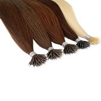 Extensions de cheveux russes 12A double tirage, cuticules alignées, lisses et soyeuses, à micro-anneaux Nano Ring