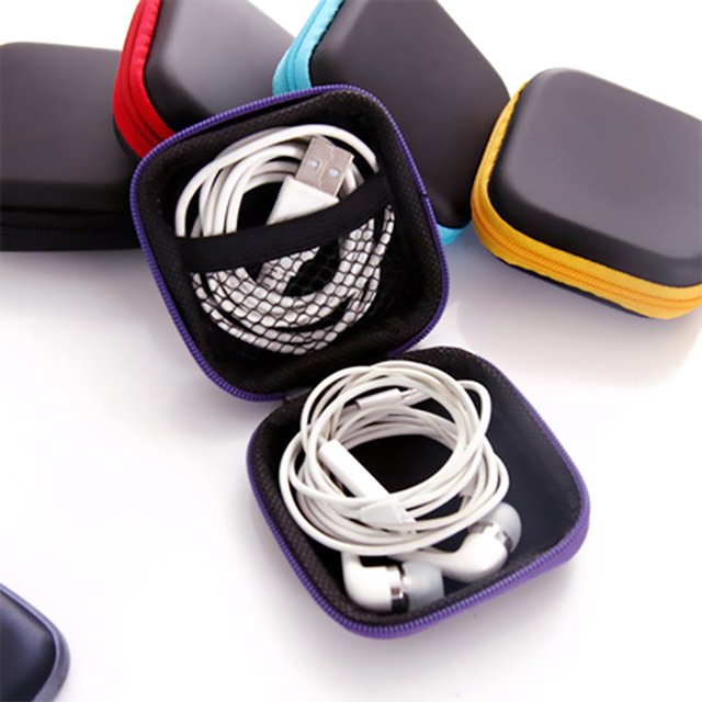 EVA Hard Shell Zipper Waterproof Shockproof Dustproof Carrying Headphones Case /Headset Travel Bag Customized Color Logo SONY