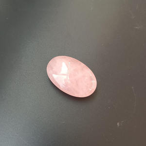 Piedras de Palma de ágata loca de cuarzo rosa de 4,5 cm, piedra de bolsillo de cristal Reiki decorativa pulida Natural para meditación - Product Image 5