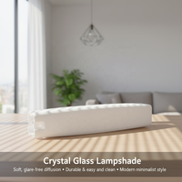 Suspension rectangulaire en verre blanc avec petits trous, facile à installer, luminaire d'intérieur/extérieur pour porche